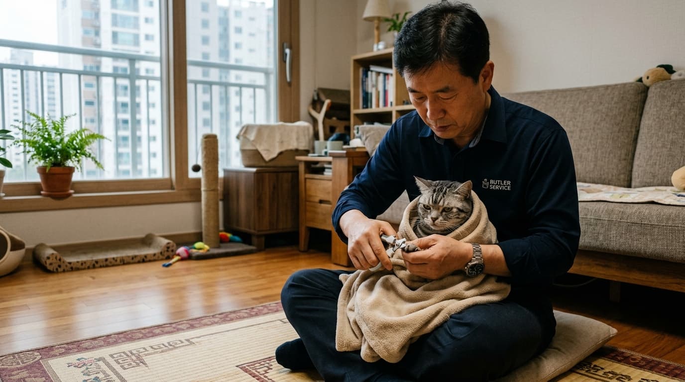 냥냥이의 발톱 관리, 안심이와 함께하는 스트레스 제로 도전기!