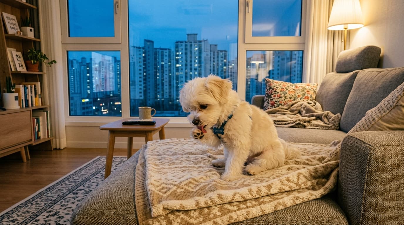 강아지 발 핥는 이유, 정상일까 질병일까? 안심이가 알려드리는 체크리스트와 해결법!