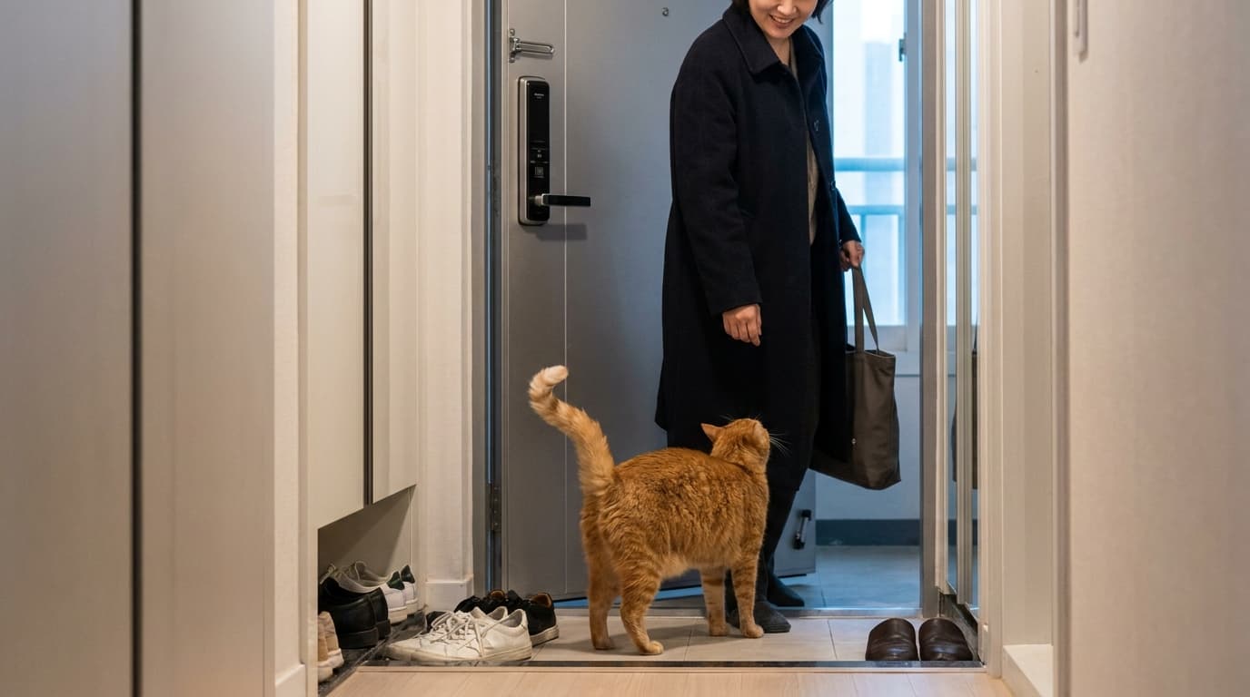 고양이가 꼬리를 세우고 파르르 떠는 이유? 집사를 향한 사랑의 시그널!