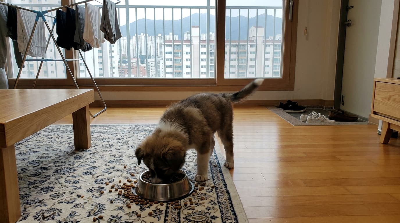 강아지가 밥 먹고 바로 ‘우다다’ 뛰는 이유, 단순한 기분 탓일까요?