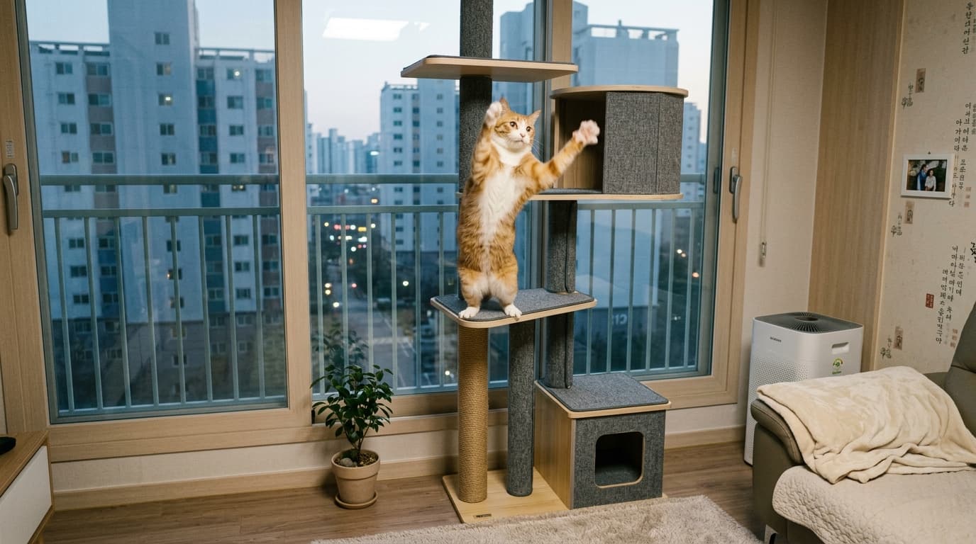 허공을 가르는 솜방망이! 고양이가 아무것도 없는 곳에 발질하는 이유 🐾