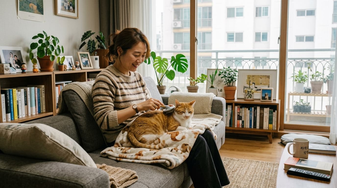 엉킨 고양이 털, 마법처럼 풀어주는 안심이의 털 뭉침 해결 보고서