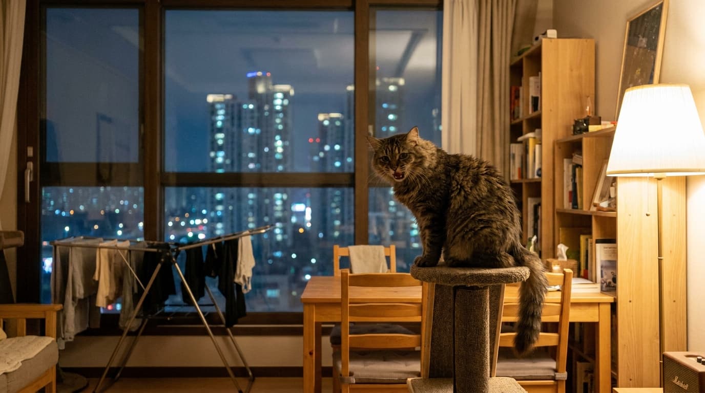 잠 못 드는 밤, 고양이가 밤마다 크게 우는 진짜 이유와 해결책!