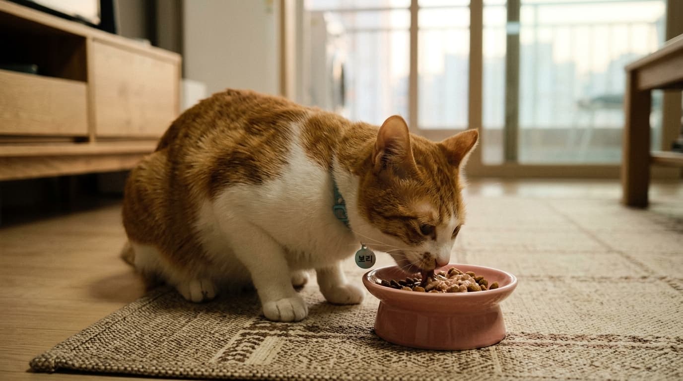 고양이 사료 교체, 0.1%의 오차도 허용하지 않는 ‘7일의 황금 법칙’