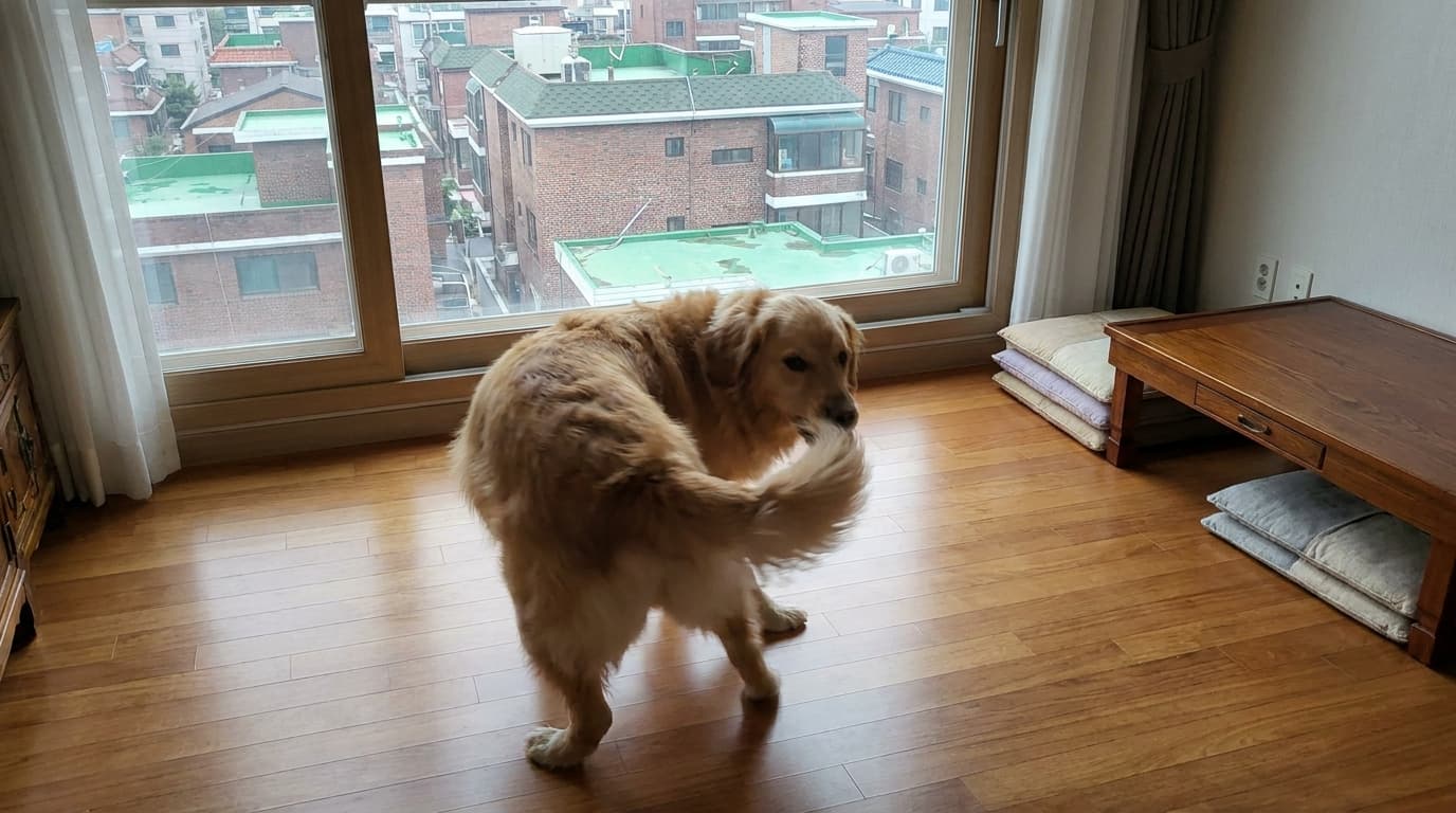 빙글빙글 내 꼬리 잡기! 강아지가 꼬리를 쫓는 이유와 대처법